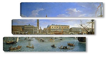 Модульная картина Вид Венеции с Сан Хиорхио (1697)