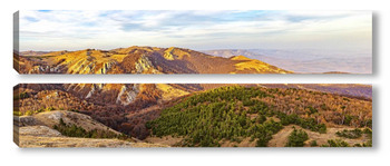 Модульная картина Панорама Крымских гор