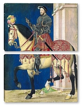 Модульная картина Конный портрет Франциска I