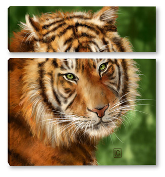 Модульная картина Тигр. Символ года 2022