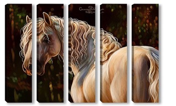Модульная картина Лошадь породы андалуз