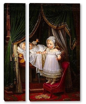 Модульная картина Анри-Шарль-Фернан д’Артуа, герцог Бордо, с сестрой Луизой-Марией