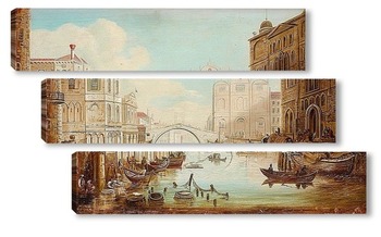 Модульная картина Сцена из Венеции