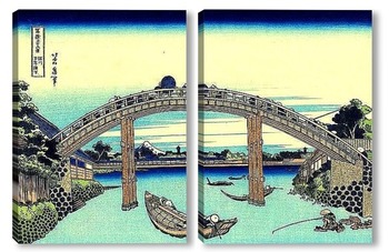 Модульная картина Мост Маннэн в Фукугаве