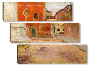 Модульная картина Красная церковь в Венеции