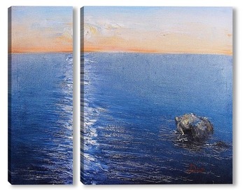 Модульная картина Утро на чёрном море