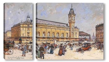Модульная картина Лионский вокзал