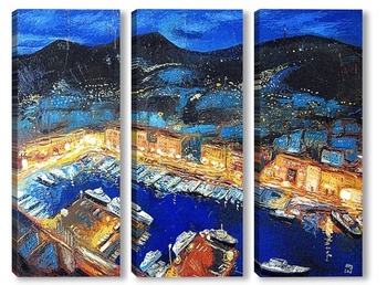 Модульная картина Порт в Ницце