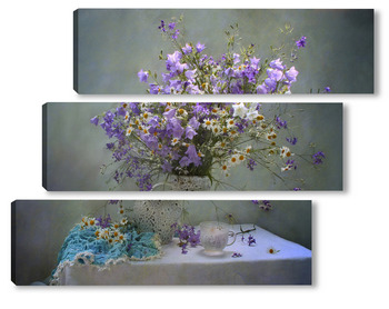 Модульная картина Полевые цветы