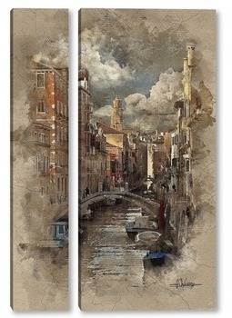 Модульная картина Каналы Венеции