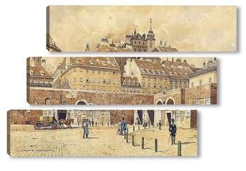 Модульная картина Вид на Вену из Ротентурмтор