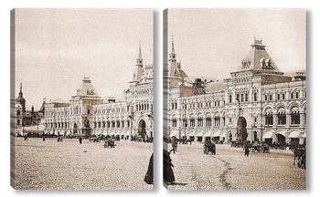 Модульная картина Верхние торговые ряды в Москве (ныне Главный универсальный магазин) в 1900-х годов