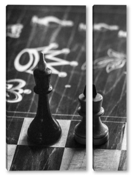 Модульная картина Игра в шахматы