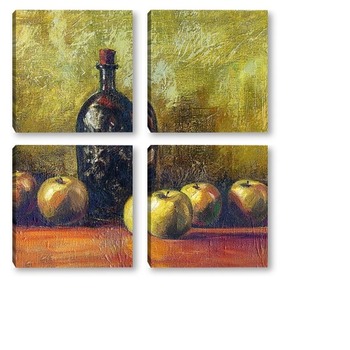 Модульная картина ...Яблочный сидр...х.м. 40 х 40...2010 г.