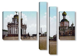 Модульная картина Красные Ворота Триумфа в Москве
