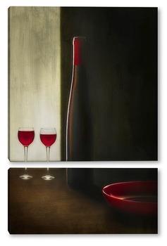 Модульная картина красное вино