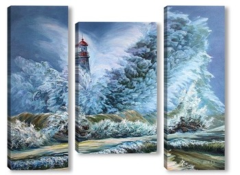 Модульная картина Прекрасно море в бурной мгле