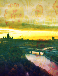 Наклейки Вид на Москву