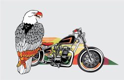    мотоцикл и орел