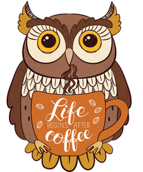 Наклейки Life begins after coffee