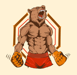    Медведь боксер