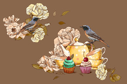    Чаепитие с птичками