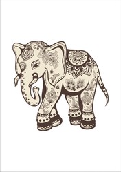 Наклейки Слон Индия