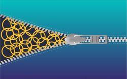 Наклейки стильная молния