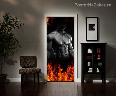 Наклейка Горячий мужчина