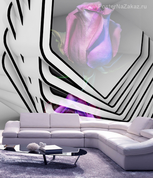 Фотообои Роза абстракция