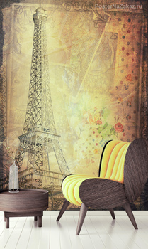 Фотообои на стену Париж. Эйфелева башня