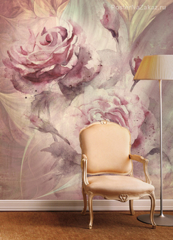 Фотообои на стену Иллюзия розы