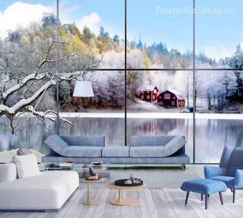 Фотообои Зимний пейзаж