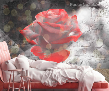 Фотообои на стену Акварельные розы