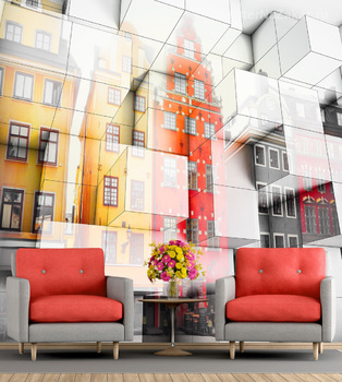 Фотообои Красочный Стокгольм