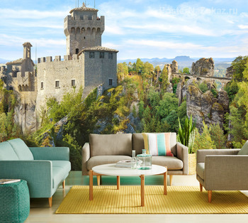 Фотообои замок в Сан-Марино