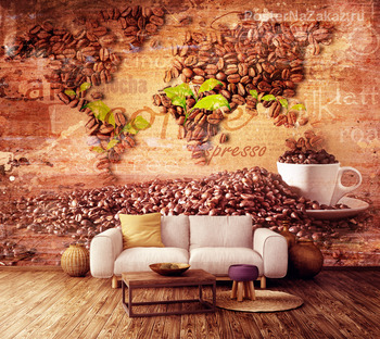 Фотообои Кофейная карта