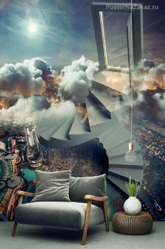 Фотообои Ночной мегаполис