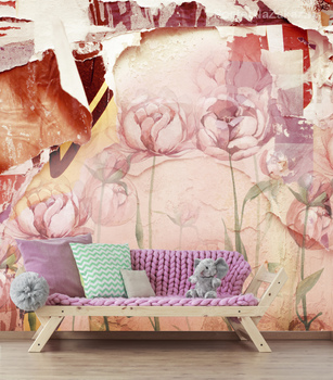 Фотообои на стену Маки рисунок