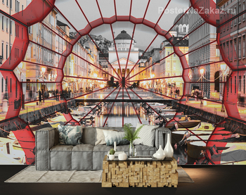 Фотообои Окно в реальность