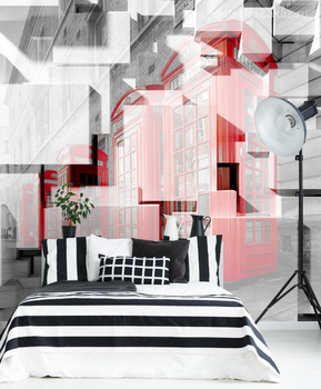 Фотообои Красные телефонные будки