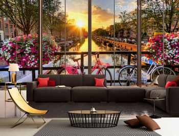 Фотообои Рассвет в Амстердаме