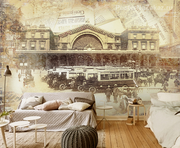 Фотообои Париж 1908 года