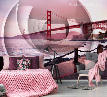 Фотообои Мост "Золотые Ворота"