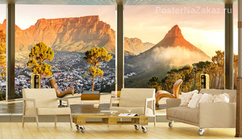 Фотообои Кейптаун на закате
